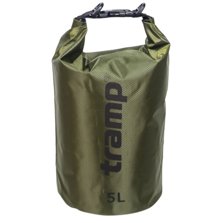 Гермомешок ПВХ Diamond RipStop оливковый 5л - Tramp TRA-110