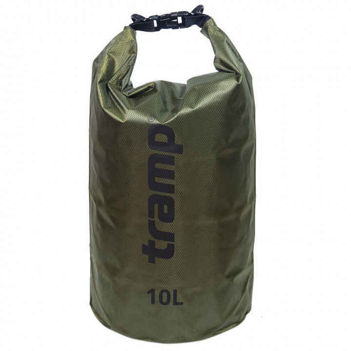 Гермомешок ПВХ Diamond RipStop оливковый 10л - Tramp TRA-111